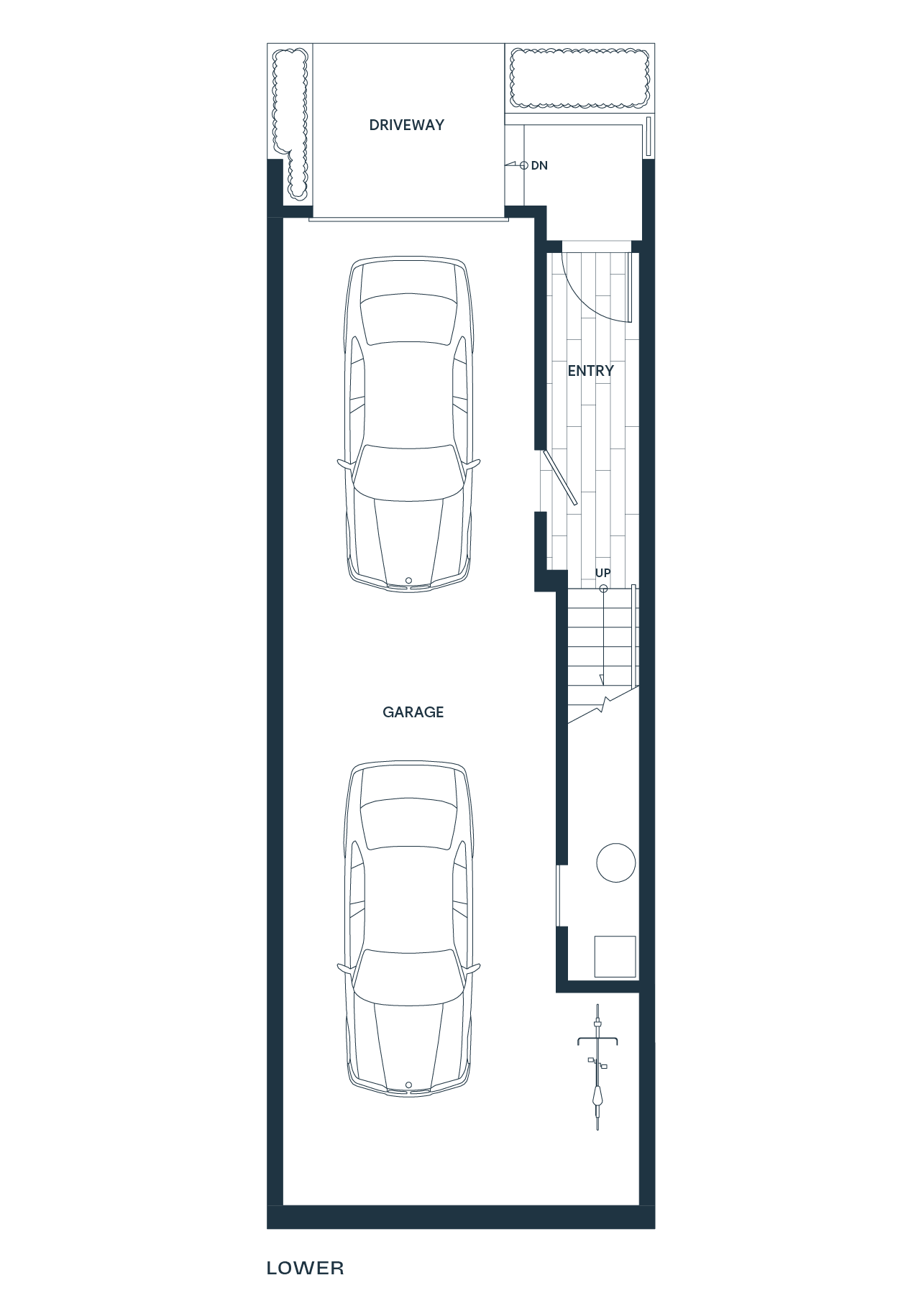 A lower floorplan diagram