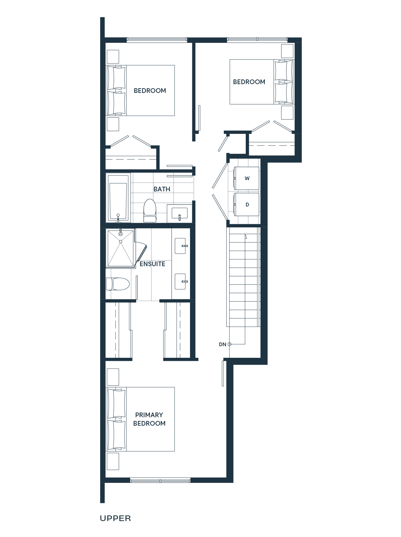 A upper floorplan diagram