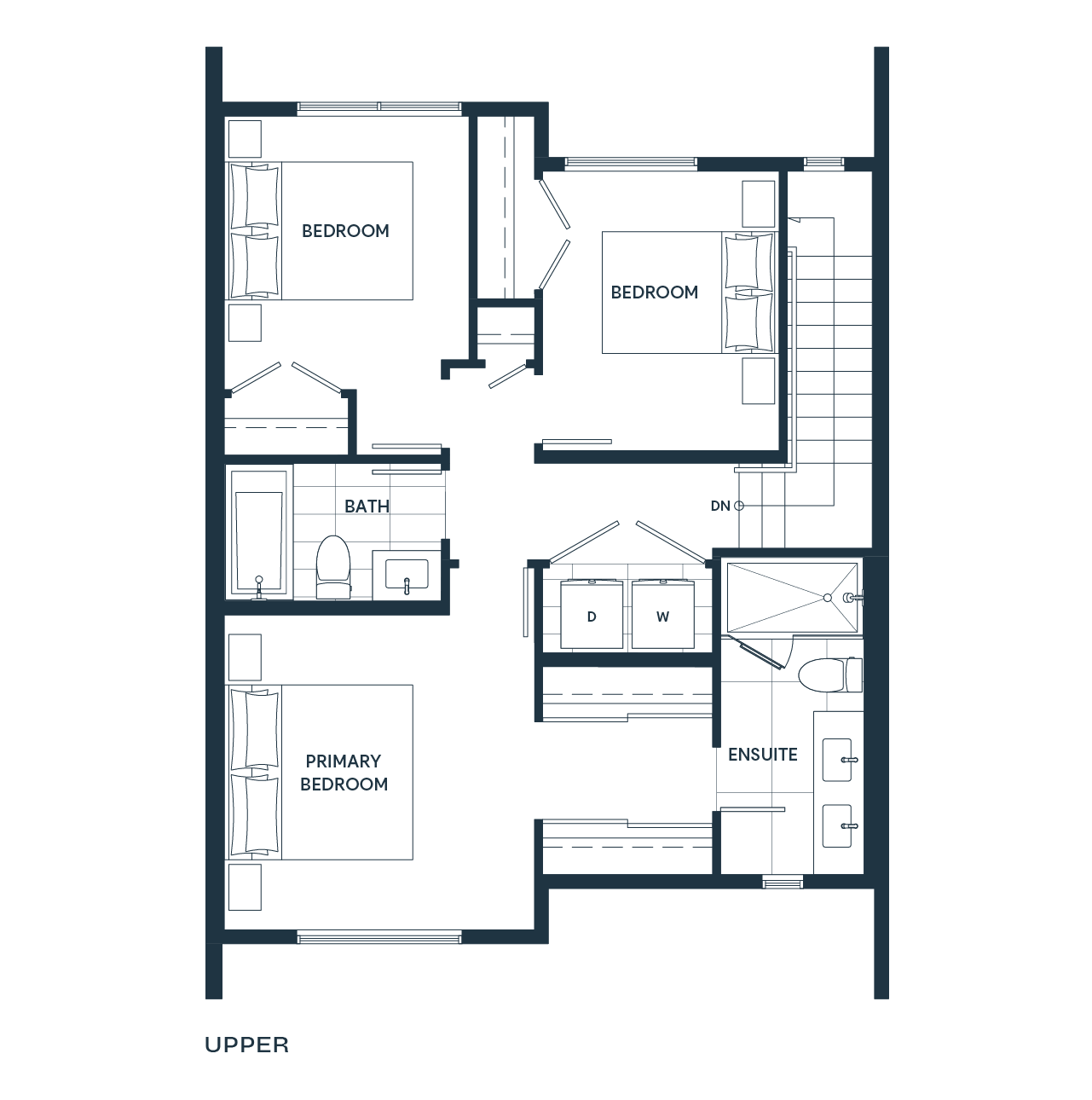 B upper floorplan diagram