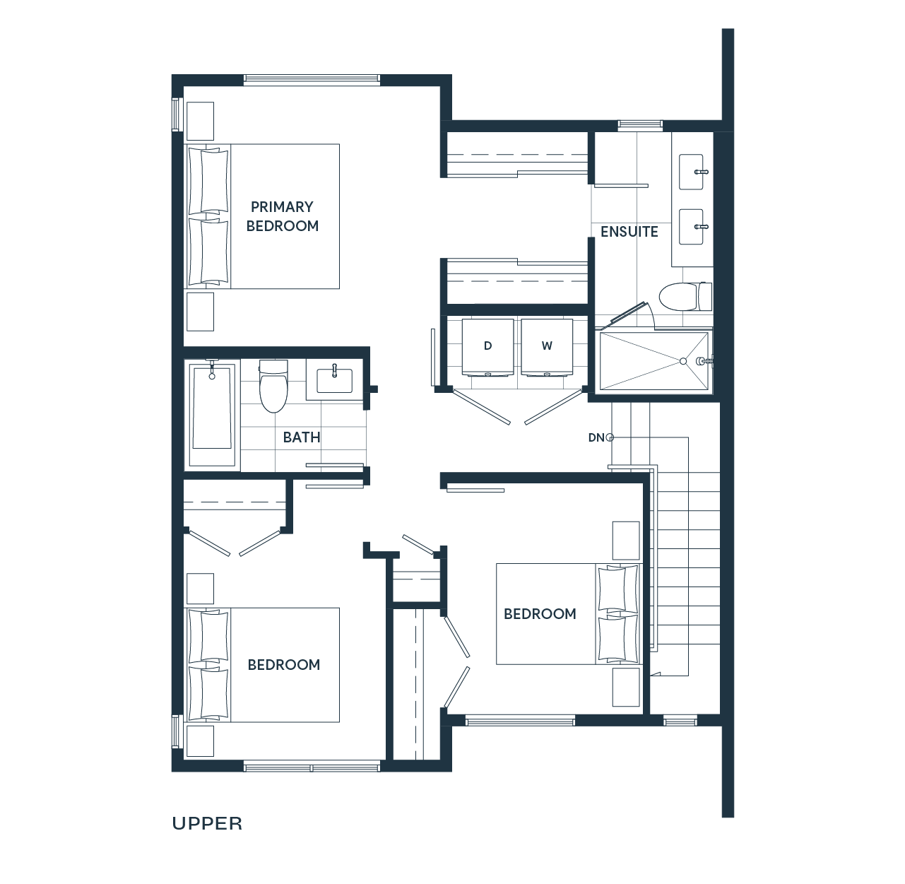 B1a upper floorplan diagram