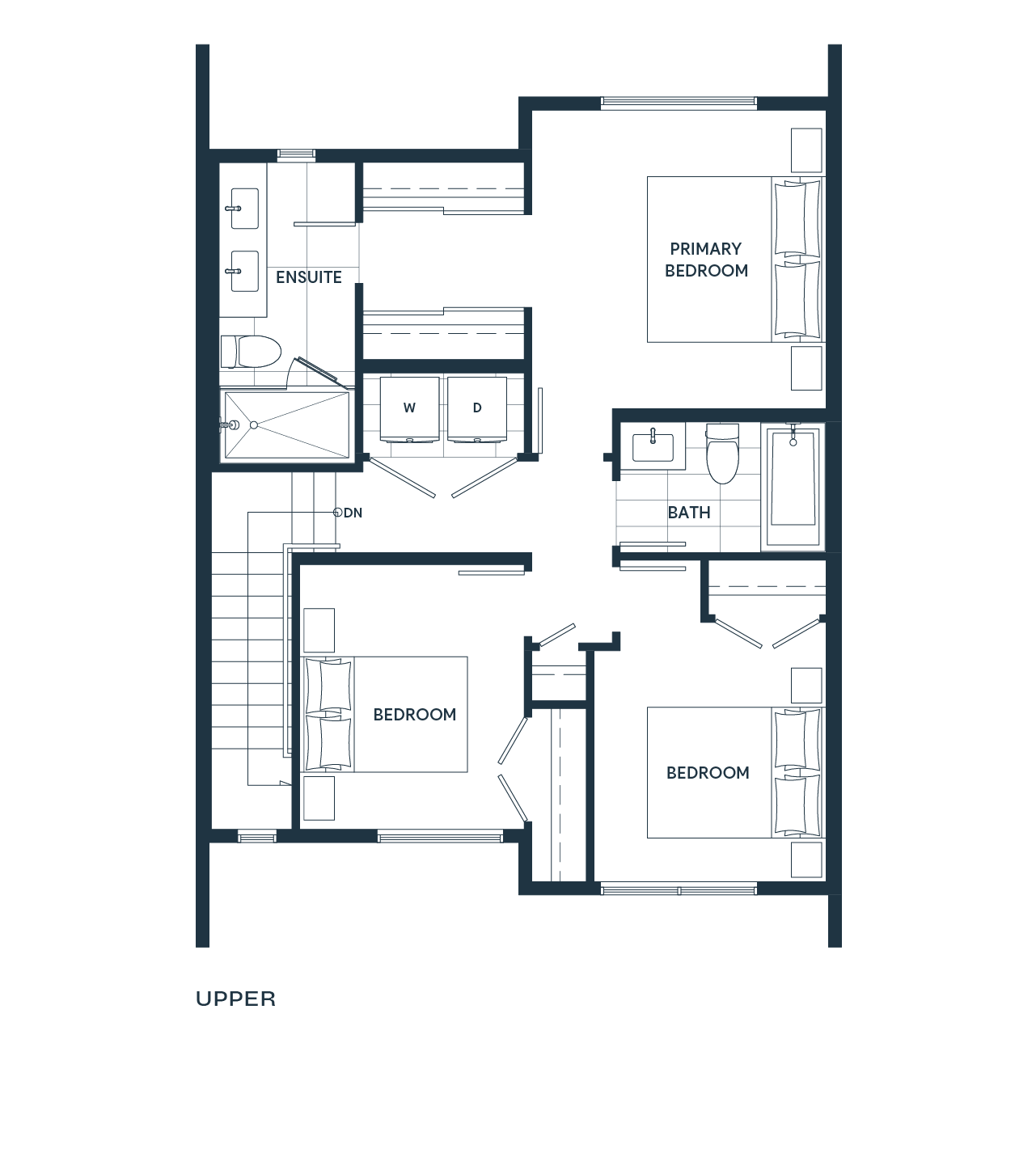 Ba upper floorplan diagram